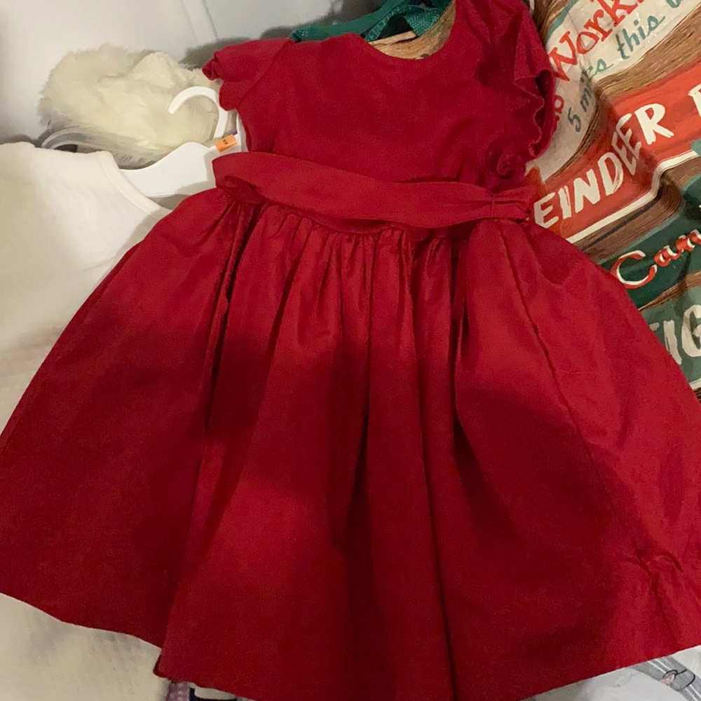 **Donated** Girls 4T Polo Red Dress